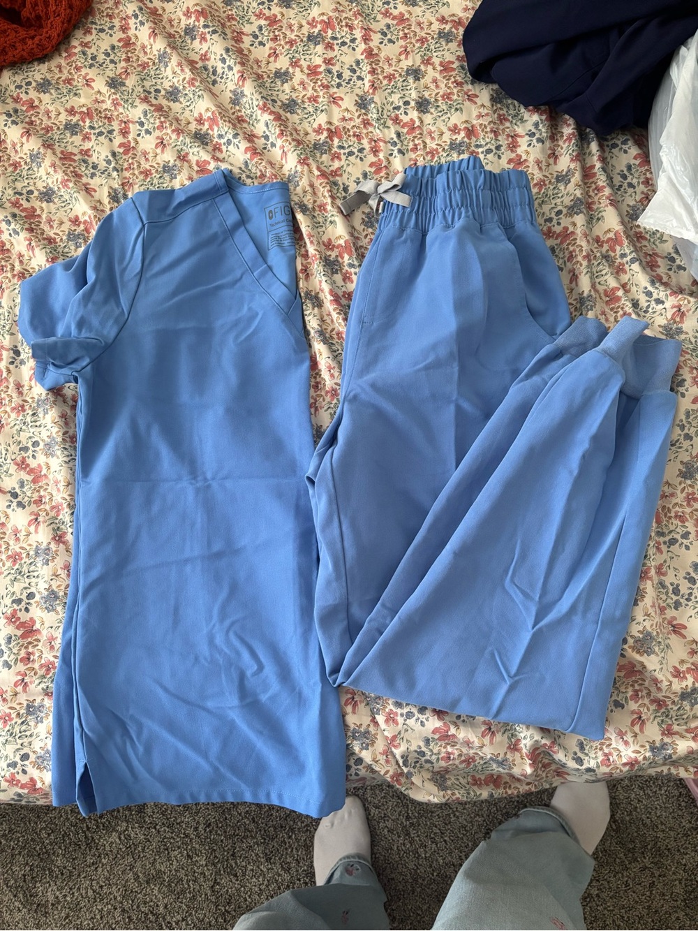 Figs women’s ceil blue set